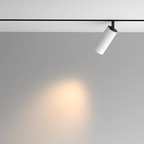 Трековый светильник LED Magnetic track system Exility TR097-2-12W3K-M-BW Maytoni белый для шинопроводов серии Magnetic track system Exility чёрный фото 4