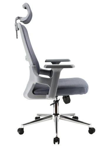 Офисное кресло эргономичное EP-530 Grey Сетка Серый EP-530G-mesh-grey Everprof, серый/сетка, ножки//, размеры - 1120*1220***660* фото 3