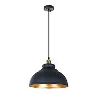 Светильник подвесной Cappello A7039SP-1BK Arte Lamp чёрный 1 лампа, основание чёрное в стиле лофт модерн 