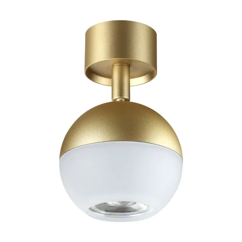 Светильник накладной Garn 370813 Novotech белый 1 лампа, основание золотое в стиле современный круглый фото 3