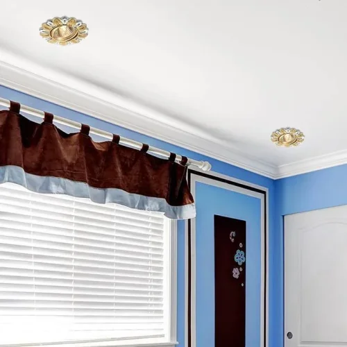 Светильник точечный поворотный GX5.3 FLOWER 369819 Novotech золотой на 1 лампу, основание хром золотое в стиле классический фото 2