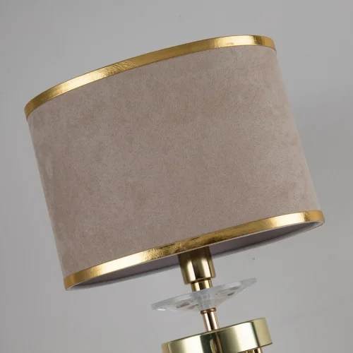 Настольная лампа Rocca 2689-1T Favourite бежевая 1 лампа, основание латунь металл в стиле современный  фото 3