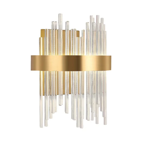 Бра LED LAMPS 81118/1W Natali Kovaltseva прозрачный на 1 лампа, основание золотое в стиле современный  фото 5