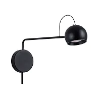 Бра LED Ull 2622/06 AP-7 Divinare чёрный на 1 лампу, основание чёрное в стиле лофт современный 
