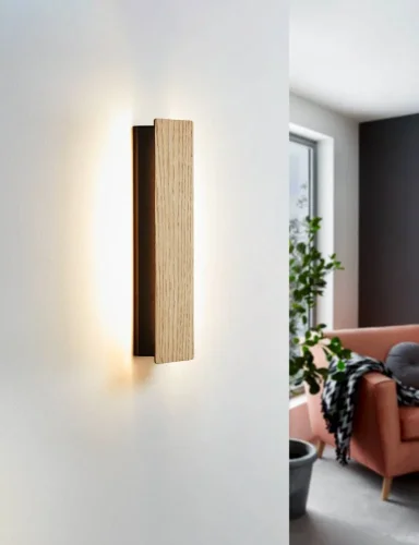 Бра LED Zubialde 901741 Eglo коричневый бежевый на 1 лампу, основание бежевое коричневое в стиле современный хай-тек отражённый свет фото 4