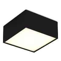 Светильник накладной LED ST608 ST608.442.12 ST-Luce белый 1 лампа, основание чёрное в стиле хай-тек современный квадратный