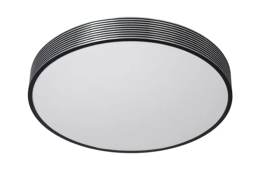 Светильник потолочный LED Malin 79184/24/30 Lucide белый 1 лампа, основание чёрное в стиле современный  фото 2