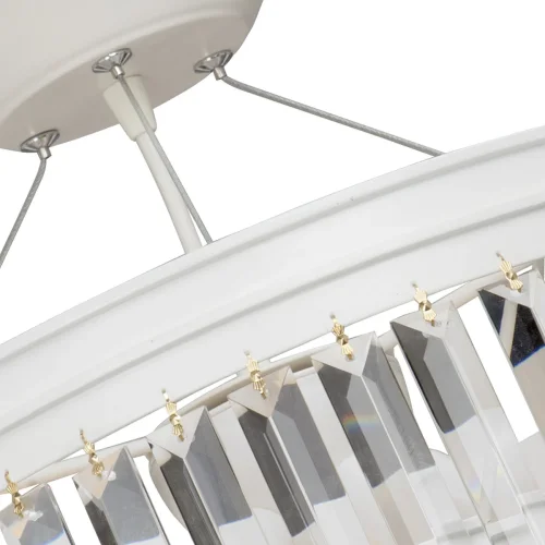 Люстра подвесная V5127-0/6S Vitaluce прозрачная на 6 ламп, основание бежевое в стиле современный классический фото 2 Люстра подвесная V5127-0/6S Vitaluce прозрачная на 6 ламп, основание бежевое в стиле современный классический фото 2