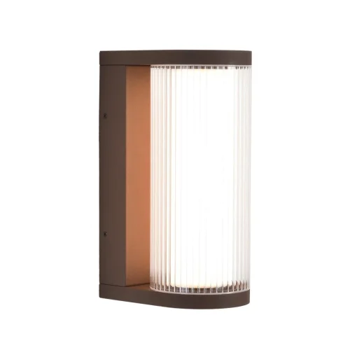 Настенный светильник уличный Cortena 7180/12WL Odeon Light уличный IP65 коричневый на 1 лампу, плафон белый в стиле хай-тек ЛЕД фото 2 Настенный светильник уличный Cortena 7180/12WL Odeon Light уличный IP65 коричневый на 1 лампу, плафон белый в стиле хай-тек ЛЕД фото 2