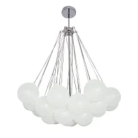 Светильник подвесной Dream 10129/600 LOFT IT белый 6 ламп, основание хром в стиле современный шар