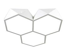 Люстра потолочная LED Evesham OML-45307-60 Omnilux белая на 1 лампа, основание белое в стиле хай-тек 