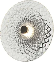 Бра LED Sportu 4012/02/01W Stilfort прозрачный на 1 лампу, основание чёрное в стиле современный 