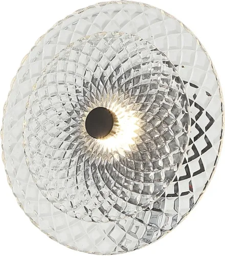 Бра LED Sportu 4012/02/01W Stilfort прозрачный на 1 лампу, основание чёрное в стиле современный 