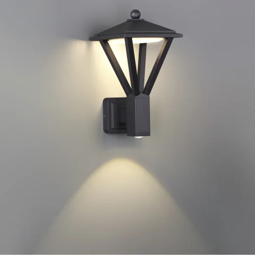 Настенный светильник LED Bearitz 6655/15WL Odeon Light уличный IP54 чёрный 1 лампа, плафон чёрный в стиле современный LED фото 3