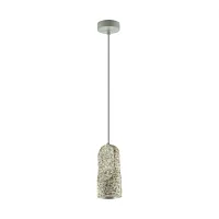 Светильник подвесной LED Pietra 7010/1B Odeon Light серый на 1 лампу, основание серое в стиле современный 