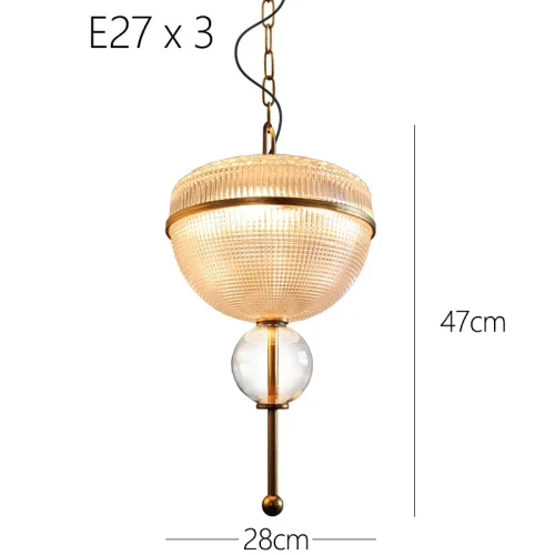 Светильник подвесной AMPLE A 167806-26 ImperiumLoft прозрачный 6 ламп, основание золотое в стиле современный арт-деко  фото 10