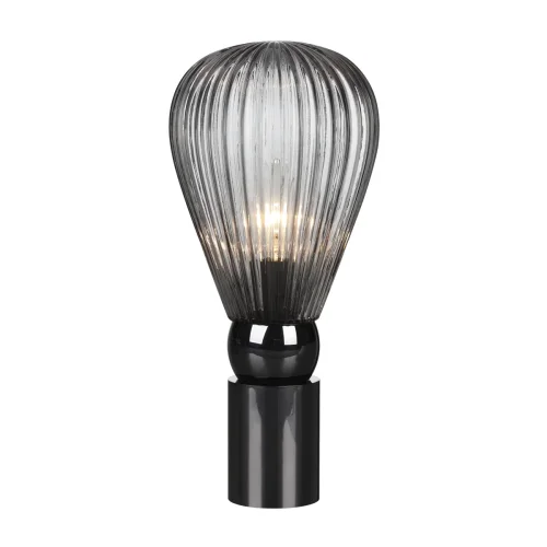 Настольная лампа Elica 5417/1T Odeon Light чёрная серая 1 лампа, основание чёрное металл в стиле модерн  фото 3