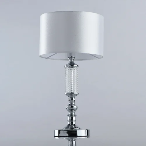 Настольная лампа Онтарио 692031501 MW-Light белая 1 лампа, основание хром стекло металл в стиле современный  фото 3