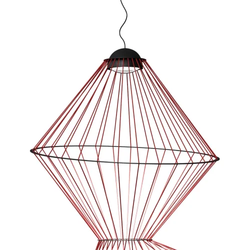 Светильник подвесной LED Beam 10292/B Red LOFT IT красный 1 лампа, основание чёрное в стиле   фото 3