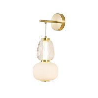 Бра LED Bella 4057-1W Favourite белый 1 лампа, основание золотое в стиле современный 