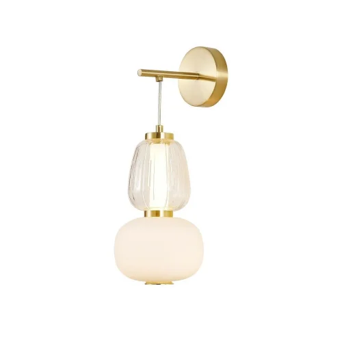 Бра LED Bella 4057-1W Favourite белый на 1 лампа, основание золотое в стиле современный 