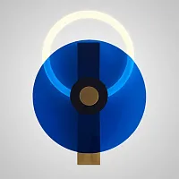 Настенный светильник ENIGMA Blue 209176-26 ImperiumLoft синий на 1 лампу, основание латунь в стиле современный 