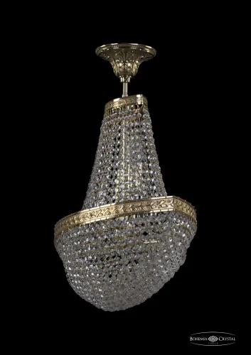 Люстра потолочная хрустальная 19323/H1/55IV G Bohemia Ivele Crystal прозрачная на 6 ламп, основание золотое в стиле классический sp фото 2