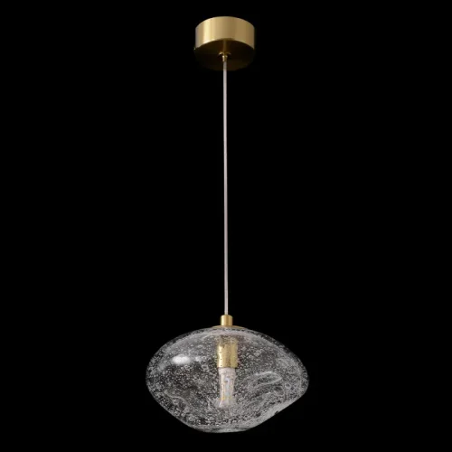 Светильник подвесной FORMLESS SP1 TRANSPARENT Crystal Lux прозрачный на 1 лампу, основание золотое в стиле современный выдувное фото 4 Светильник подвесной FORMLESS SP1 TRANSPARENT Crystal Lux прозрачный на 1 лампу, основание золотое в стиле современный выдувное фото 4