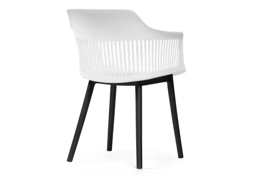 Пластиковый стул Crocs white / black 15711 Woodville, белый/рогожка, ножки/пластик/чёрный, размеры - ****550*580 фото 4