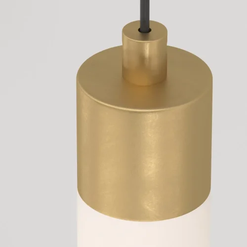 Светильник подвесной LED Ray P022PL-L20G3K Maytoni белый 1 лампа, основание золотое в стиле современный трубочки фото 5