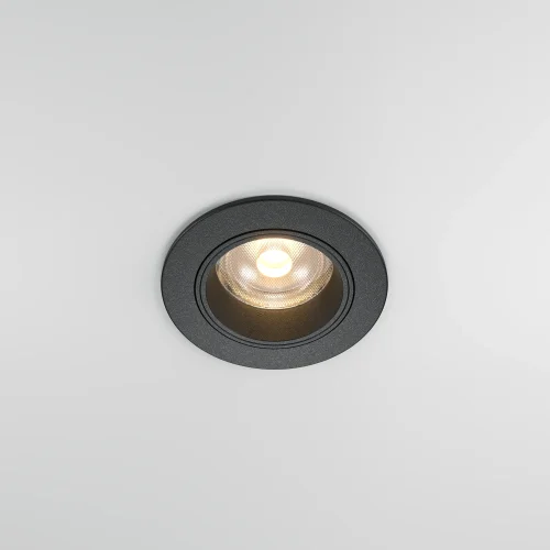Светильник точечный Focus Led DL125-L12-3K-B Maytoni чёрный на 1 лампу, основание чёрное в стиле современный хай-тек круглый фото 4