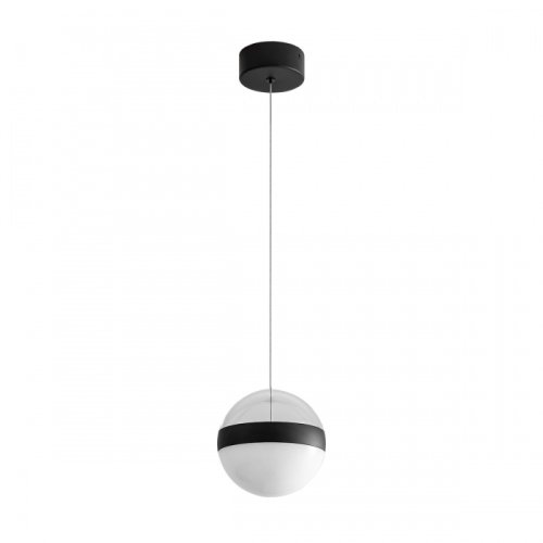 Светильник подвесной LED Roni 5075/12L Odeon Light белый 1 лампа, основание чёрное в стиле современный шар встраиваемый