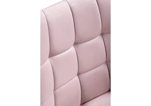 Полубарный стул Алст К розовый / белый 502122 Woodville, розовый/велюр, ножки/металл/белый, размеры - ****500*560 фото 6