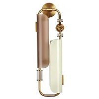 Бра Lion 5467/10WL Odeon Light коричневый белый на 1 лампу, основание античное бронза в стиле современный эклектика арт-деко Бра Lion 5467/10WL Odeon Light коричневый белый на 1 лампу, основание античное бронза в стиле современный эклектика арт-деко
