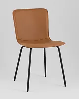 Стул обеденный Pluto,  коричневый УТ000039214 Stool Group, коричневый/экокожа, ножки/металл/чёрный, размеры - *****