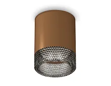 Светильник накладной Techno spot XS6304022 Ambrella light коричневый 1 лампа, основание коричневое в стиле современный круглый