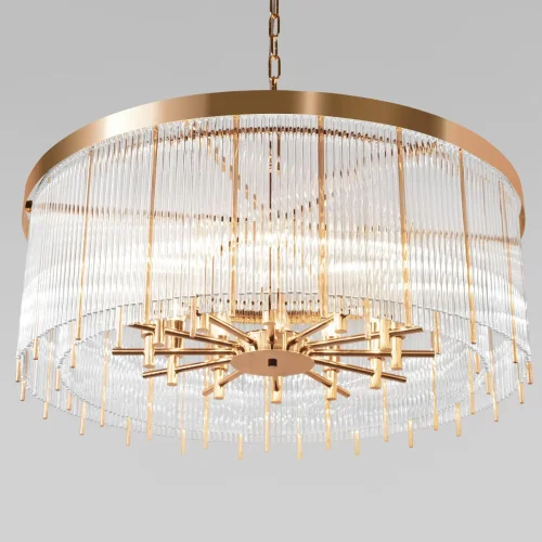 Люстра подвесная хрустальная Montana 10299/800 French gold LOFT IT прозрачная на 12 ламп, основание золотое в стиле современный фото 3