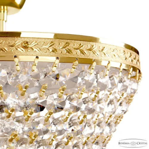 Люстра потолочная LED с пультом хрустальная 19321/25IV/LED-DIM G Bohemia Ivele Crystal прозрачная на 1 лампа, основание золотое в стиле классический с пультом sp фото 3