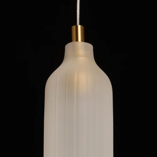 Светильник подвесной Кьянти 720012001 DeMarkt белый 1 лампа, основание латунь в стиле современный  фото 5