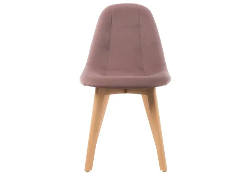 Деревянный стул Filip light purple / wood 15089 Woodville, фиолетовый/велюр, ножки/массив бука/натуральный, размеры - ****460*530 фото 4