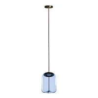 Светильник подвесной LED Knot 8133-C mini LOFT IT голубой 1 лампа, основание медь в стиле современный 