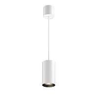 Светильник подвесной LED Vol P100PL-20W4K-W Maytoni белый на 1 лампу, основание белое в стиле современный хай-тек трубочки