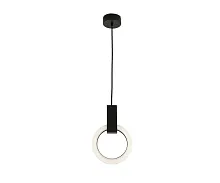 Светильник подвесной LED Азaлия 08430-20,19 Kink Light белый 1 лампа, основание чёрное в стиле современный 