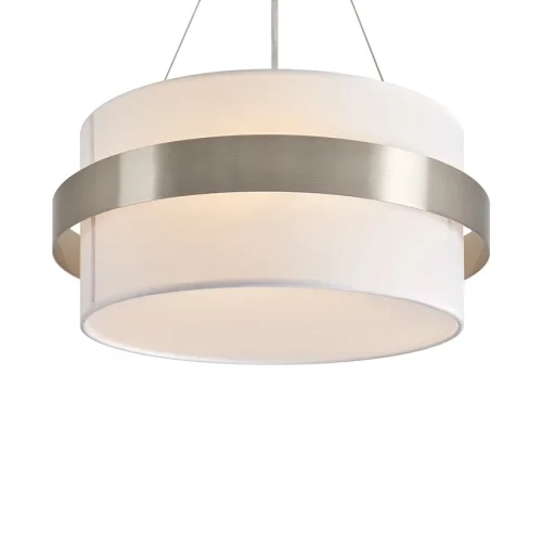 Светильник подвесной Bride FR5367PL-03N Freya белый на 3 лампы, основание никель в стиле современный фото 4 Светильник подвесной Bride FR5367PL-03N Freya белый на 3 лампы, основание никель в стиле современный фото 4