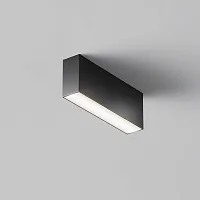 Светильник накладной LED Basis C068CL-12W3-6K-B Maytoni чёрный на 1 лампу, основание чёрное в стиле современный хай-тек прямоугольник