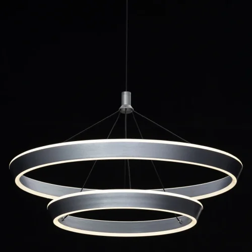 Люстра подвесная LED Tavi CL717013 Citilux серая на 1 лампа, основание серое в стиле современный хай-тек  фото 7
