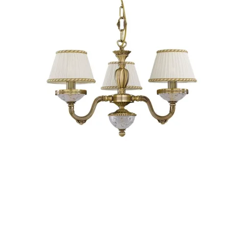 Люстра подвесная  L 6402/3 Reccagni Angelo белая на 3 лампы, основание античное бронза в стиле классический  фото 3