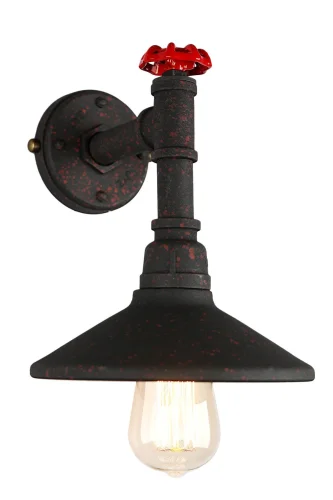 Бра лофт Chiara OML-90501-01 Omnilux чёрный на 1 лампа, основание чёрное в стиле лофт стимпанк