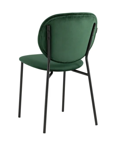 Стул Стенли велюр зелёный УТ000035318 Stool Group, зелёный/велюр, ножки/металл/чёрный, размеры - ****460*605 фото 6