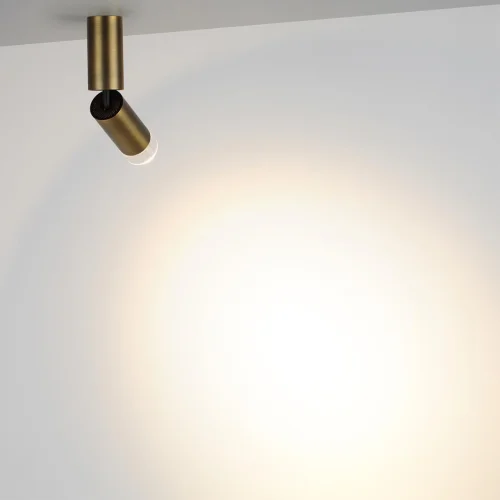Светильник накладной LED Ligo 7134/8CL Odeon Light бронзовый на 1 лампу, основание бронзовое в стиле современный хай-тек трубочки фото 5